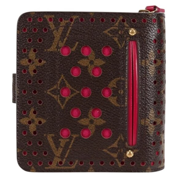 LOUIS VUITTON Monogram Perfo Compact zip Bifold Wallet M95188 LV Auth BA3167V - Picture 3 of 14